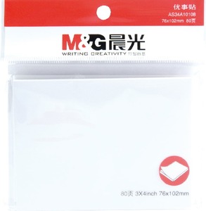 Öntapadó jegyzettömb 76x102 mm 80 lap M&G fehér
