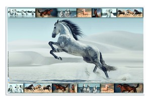 Asztali könyöklő 33x55 cm Herma "Horses"